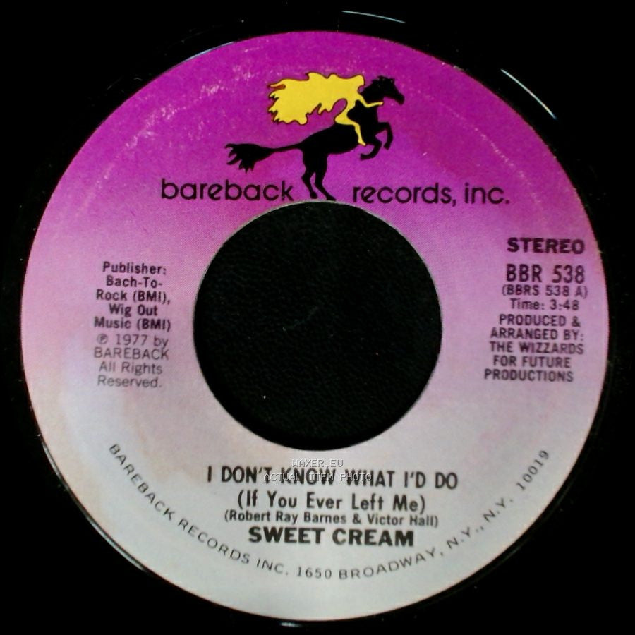 Sweet Cream - I Don't Know What I'd Do (If You Ever Left Me) / Disco Dance And Party side A
