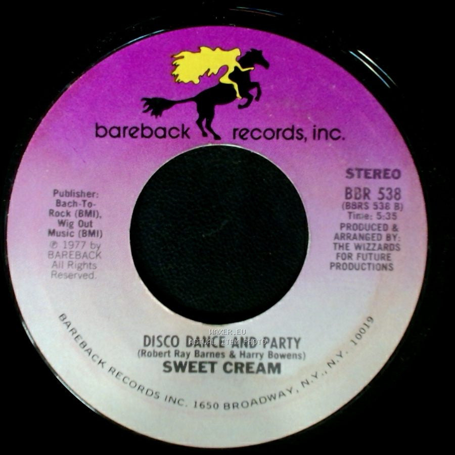 Sweet Cream - I Don't Know What I'd Do (If You Ever Left Me) / Disco Dance And Party side B