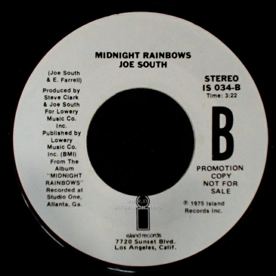 Joe South - To Have, To Hold And Let Go / Midnight Rainbows side B