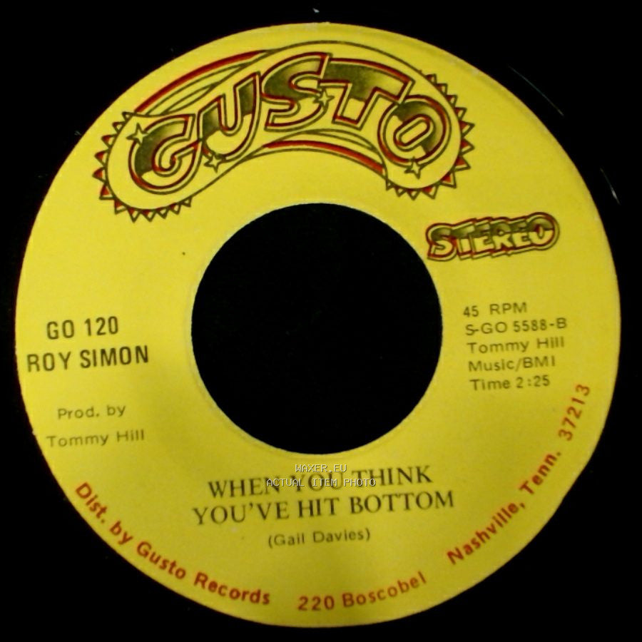 Roy Simon - I'm In Love Again / When You Think You've Hit Bottom side A