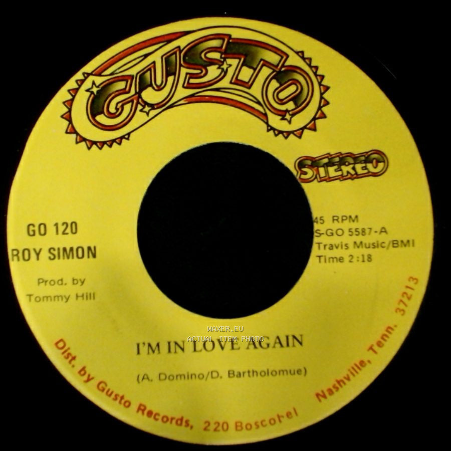Roy Simon - I'm In Love Again / When You Think You've Hit Bottom side A