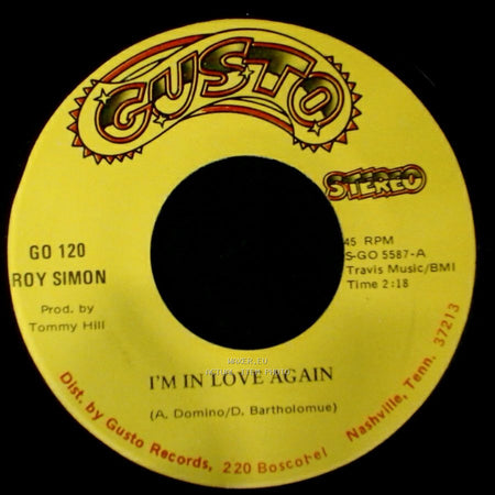 Roy Simon - I'm In Love Again / When You Think You've Hit Bottom side A