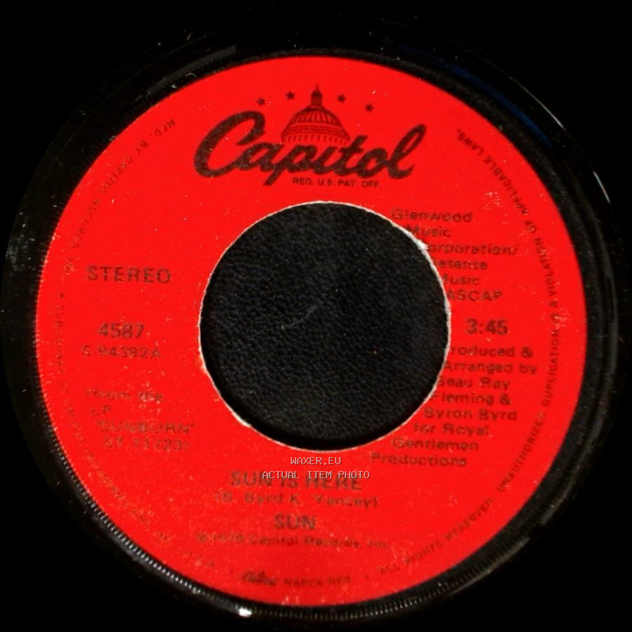 Sun - Sun Is Here / Long Drawn Out Thang (Instrumental) side A