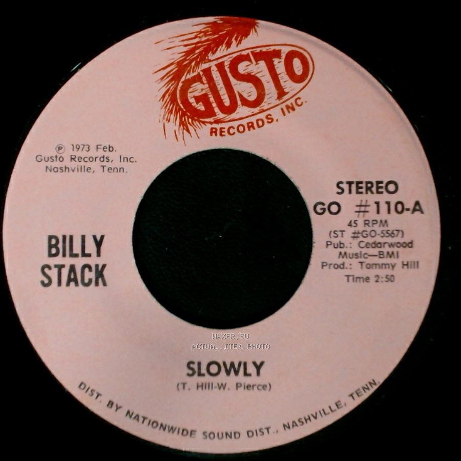 Billy Stack - Sorry / Slowly side B