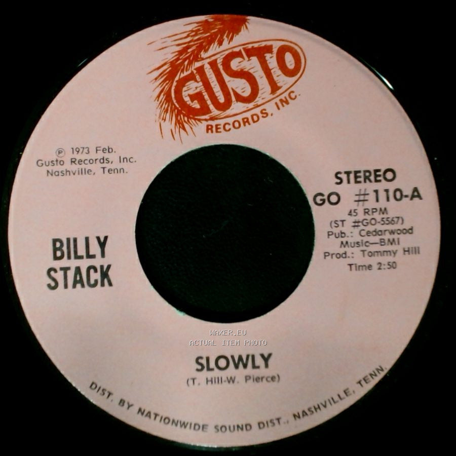 Billy Stack - Sorry / Slowly side B