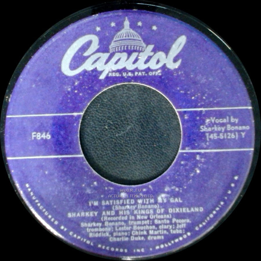 Sharkey And His Kings Of Dixieland - Over The Waves / I'm Satisfied With My Gal side B