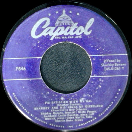 Sharkey And His Kings Of Dixieland - Over The Waves / I'm Satisfied With My Gal side B
