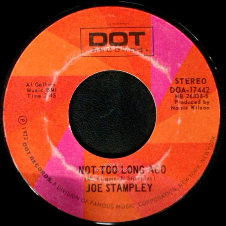 Joe Stampley - Soul Song / Not Too Long Ago side B