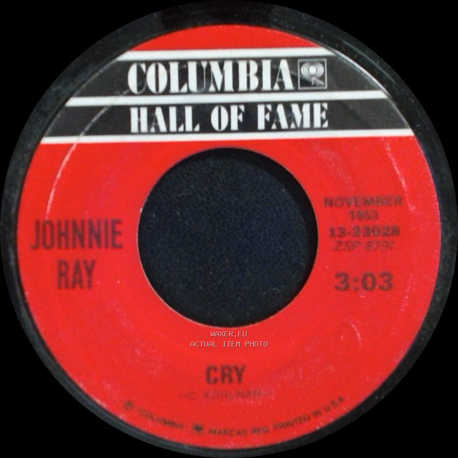 Johnnie Ray - Cry / The Little White Cloud That Cried side A