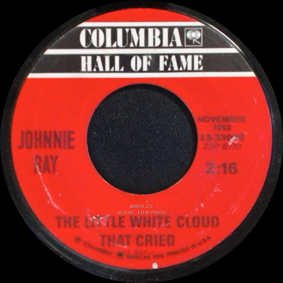 Johnnie Ray - Cry / The Little White Cloud That Cried side B