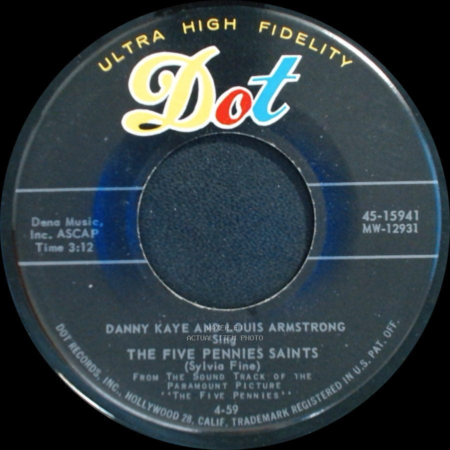 Danny Kaye And Louis Armstrong / Louis Armstrong - The Five Pennies Saints / Just The Blues side A