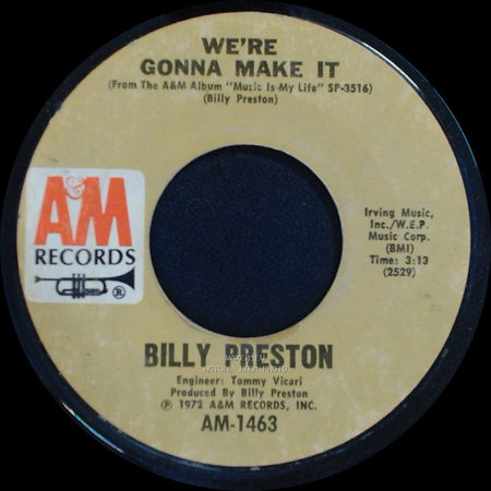Billy Preston - We're Gonna Make It / Space Race side A