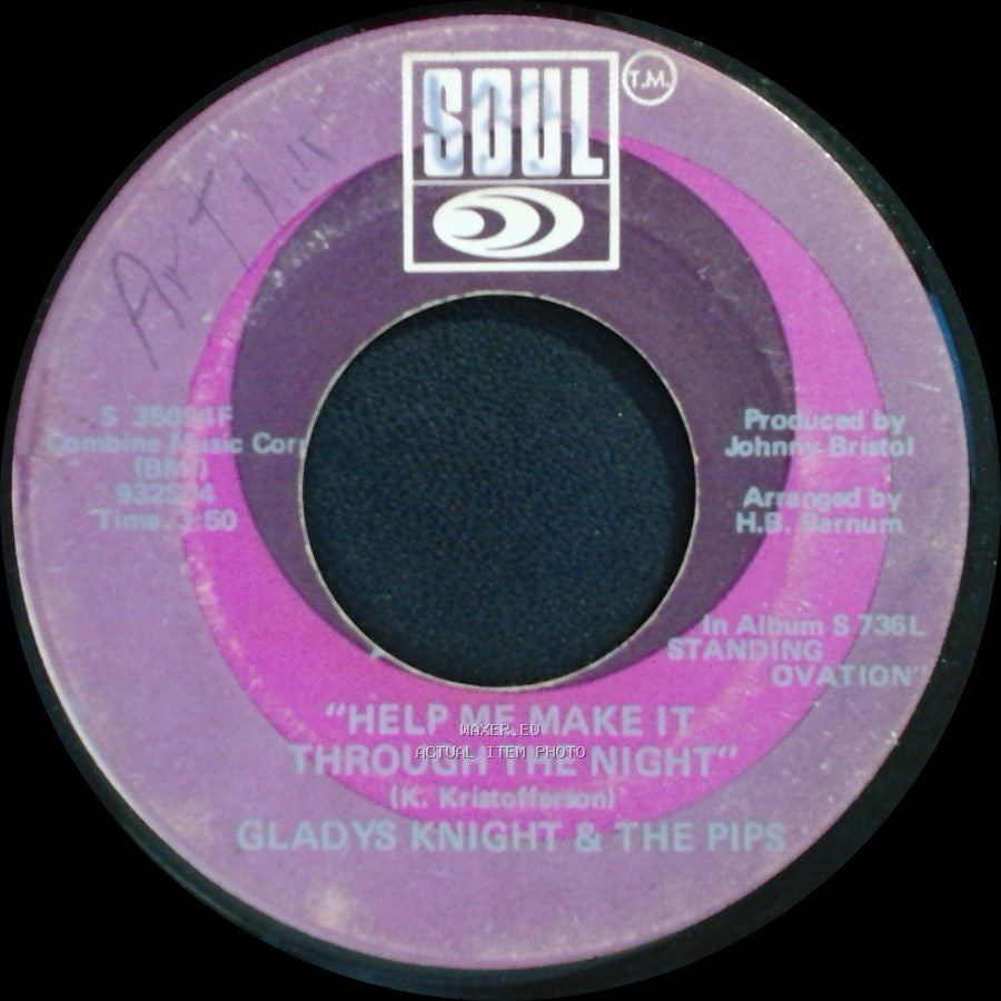 Gladys Knight & The Pips - Help Me Make It Through The Night / If You're Gonna Leave (Just Leave) side A