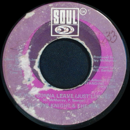Gladys Knight & The Pips - Help Me Make It Through The Night / If You're Gonna Leave (Just Leave) side B