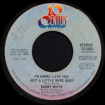Barry White - Just A Little More Baby / I'm Gonna Love You Just A Little More Baby side B