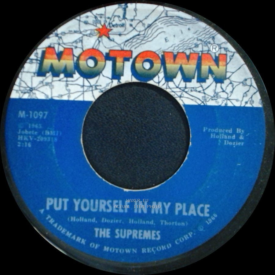 The Supremes - Put Yourself In My Place / You Can't Hurry Love side A