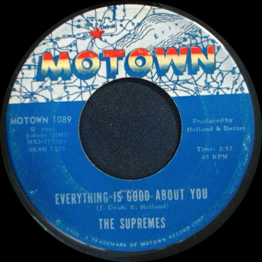 The Supremes - My World Is Empty Without You / Everything Is Good About You side B