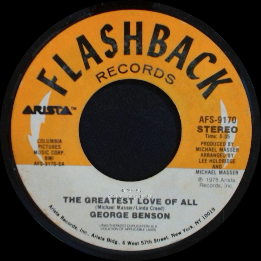 George Benson / Michael Masser - The Greatest Love Of All / Ali's Theme side A