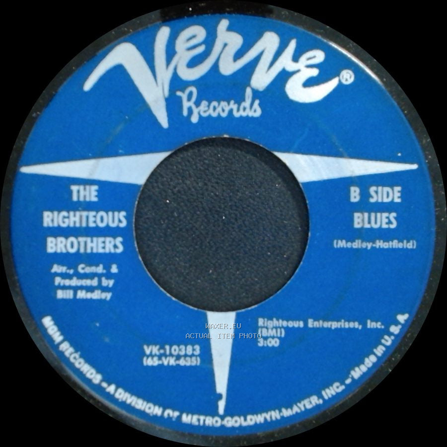 The Righteous Brothers - (You're My) Soul And Inspiration / Unknown Title B side B