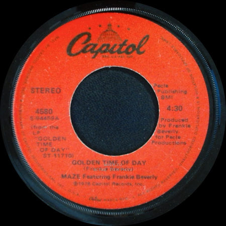 Maze Featuring Frankie Beverly - Travelin Man / Golden Time Of Day side B