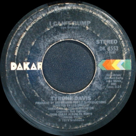 Tyrone Davis - I Can't Bump / So Good (To Be Home With You) side A