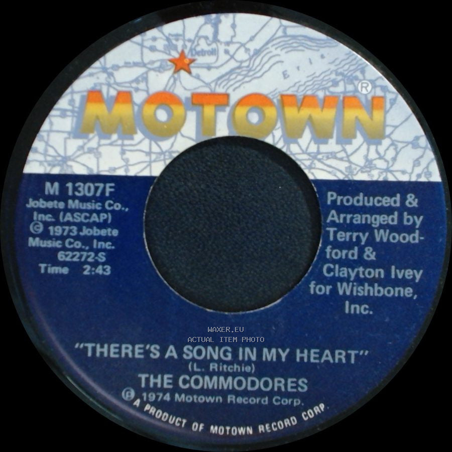 The Commodores - Machine Gun / There's A Song In My Heart side B