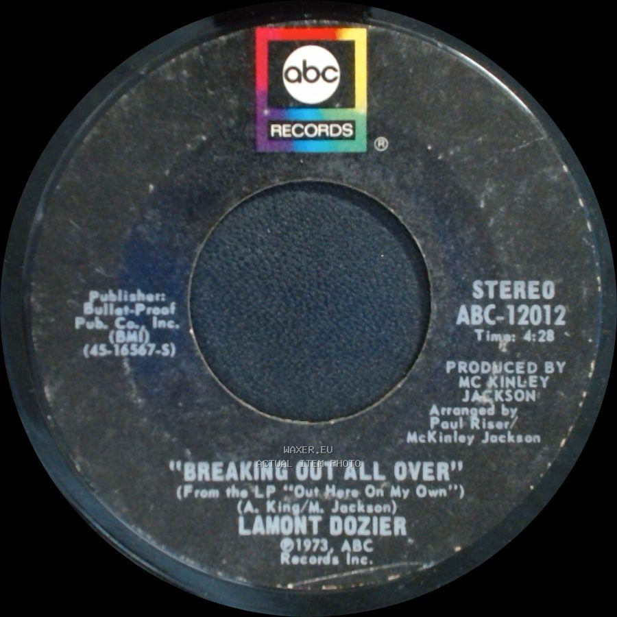 Lamont Dozier - Breaking Out All Over / Fish Ain't Bitin' side A