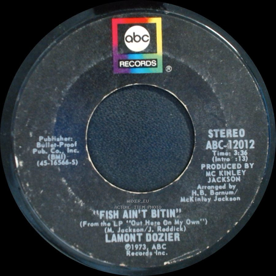 Lamont Dozier - Breaking Out All Over / Fish Ain't Bitin' side B