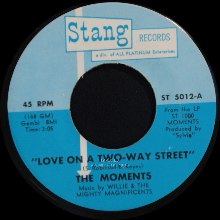 The Moments - I Won't Do Anything / Love On A Two-Way Street side A