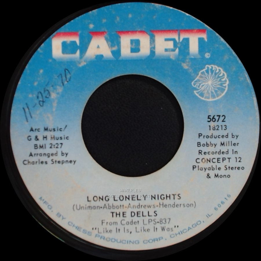 The Dells - A Little Understanding / Long Lonely Nights side B