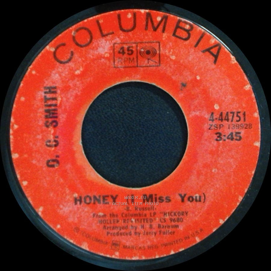 O. C. Smith - Keep On Keepin' On / Honey (I Miss You) side B