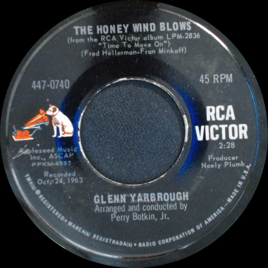 Glenn Yarbrough - The Honey Wind Blows / Baby The Rain Must Fall side A