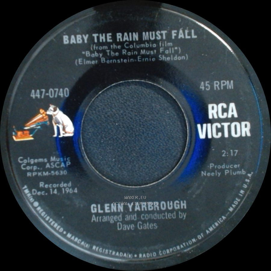 Glenn Yarbrough - The Honey Wind Blows / Baby The Rain Must Fall side B