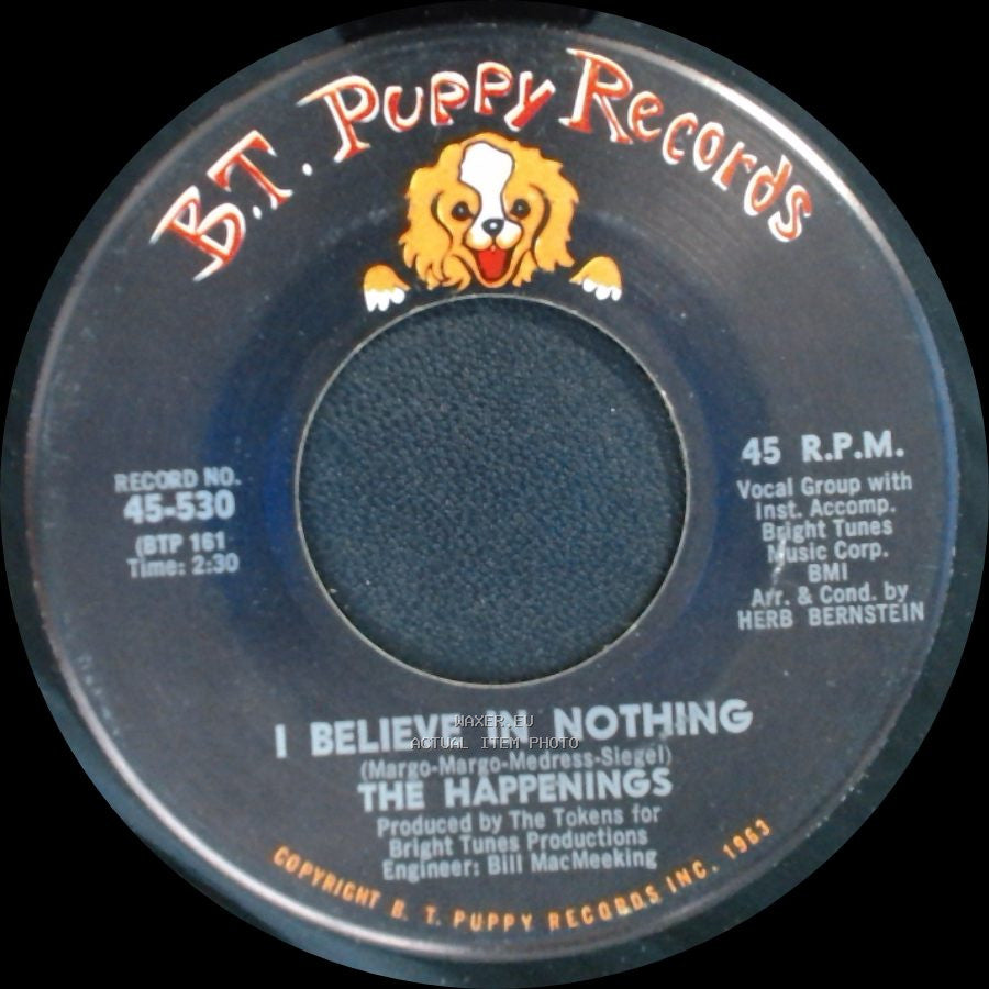 The Happenings - My Mammy / I Believe In Nothing side B