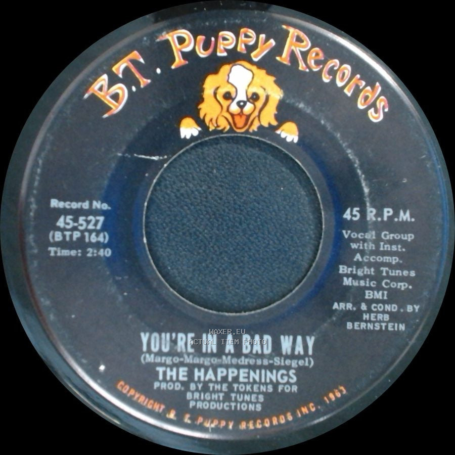 The Happenings - I Got Rhythm / You're In A Bad Way side B