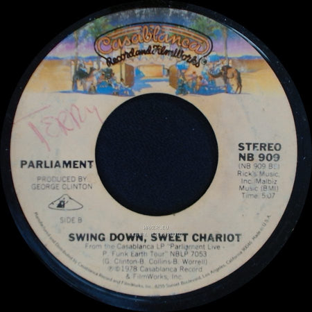 Parliament - Flash Light / Swing Down, Sweet Chariot side B