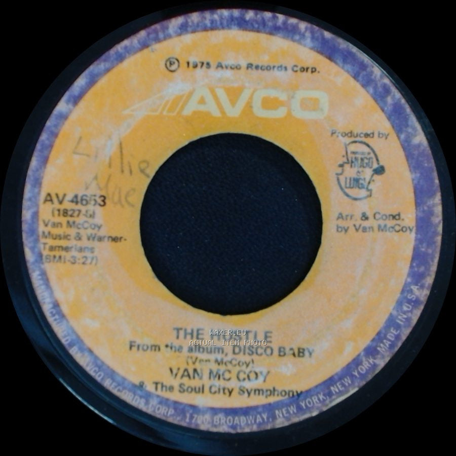 Van Mc Coy & The Soul City Symphony - The Hustle / Hey Girl, Come And Get It side B
