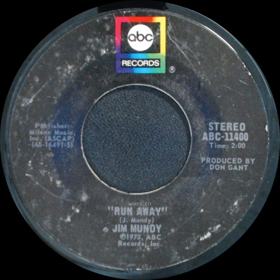 Jim Mundy - The River's Too Wide / Run Away side B