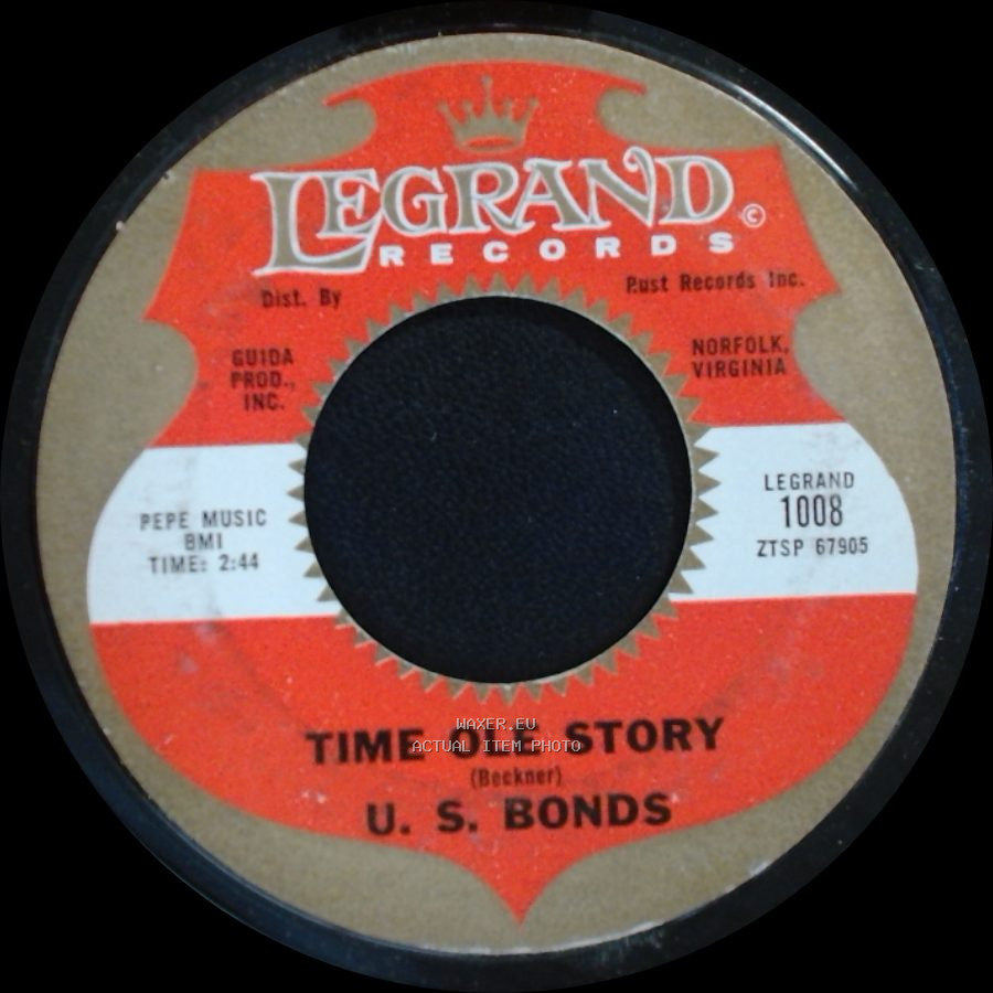 U. S. Bonds - Time Ole Story / Quarter To Three side A