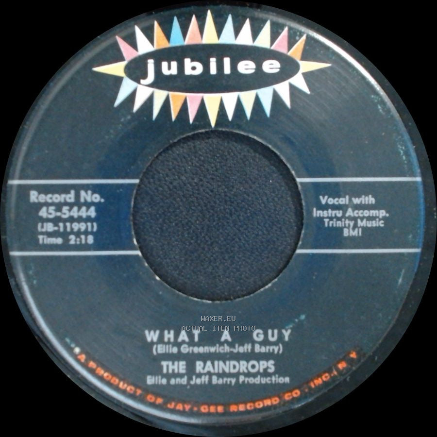 The Raindrops - It's So Wonderful / What A Guy side B