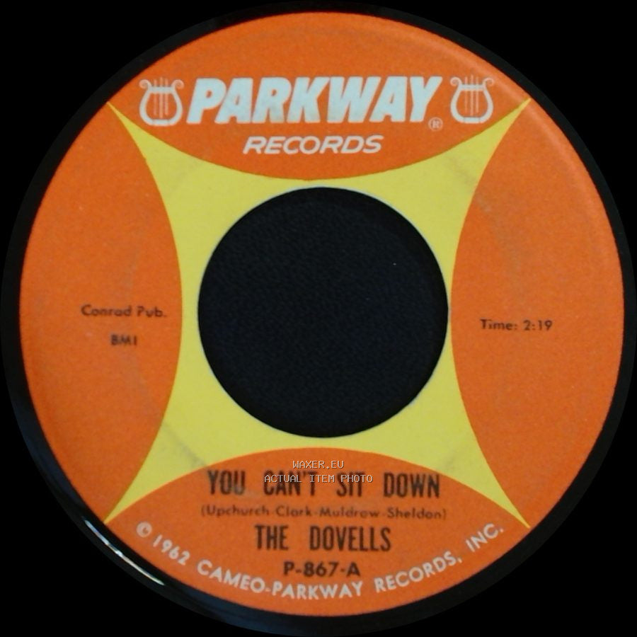 The Dovells - Stompin' Everywhere / You Can't Sit Down side B
