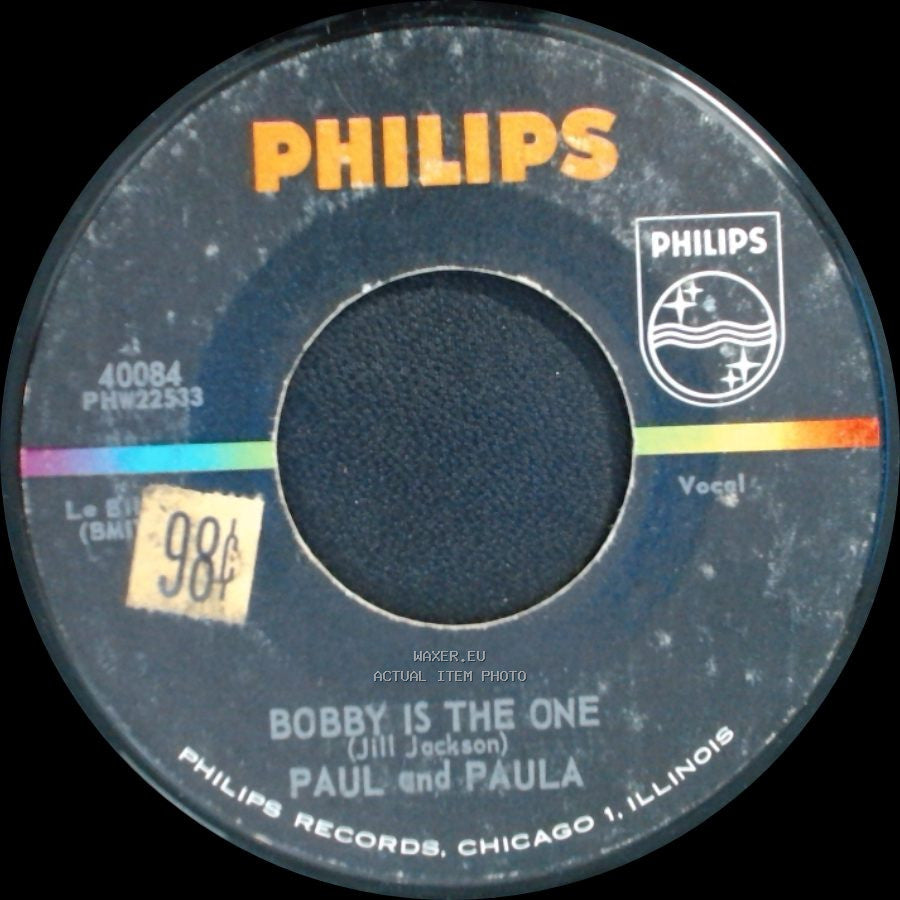 Paul And Paula - Hey Paula / Bobby Is The One side B