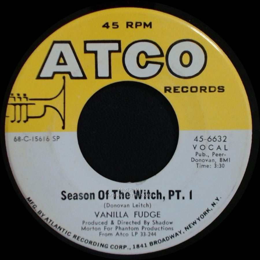 Vanilla Fudge - Season Of The Witch, Pt. 1 / Season Of The Witch, Pt. 2 side A