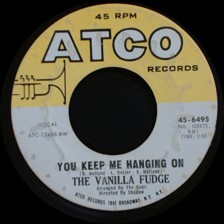 The Vanilla Fudge - Take Me For A Little While / You Keep Me Hanging On side B