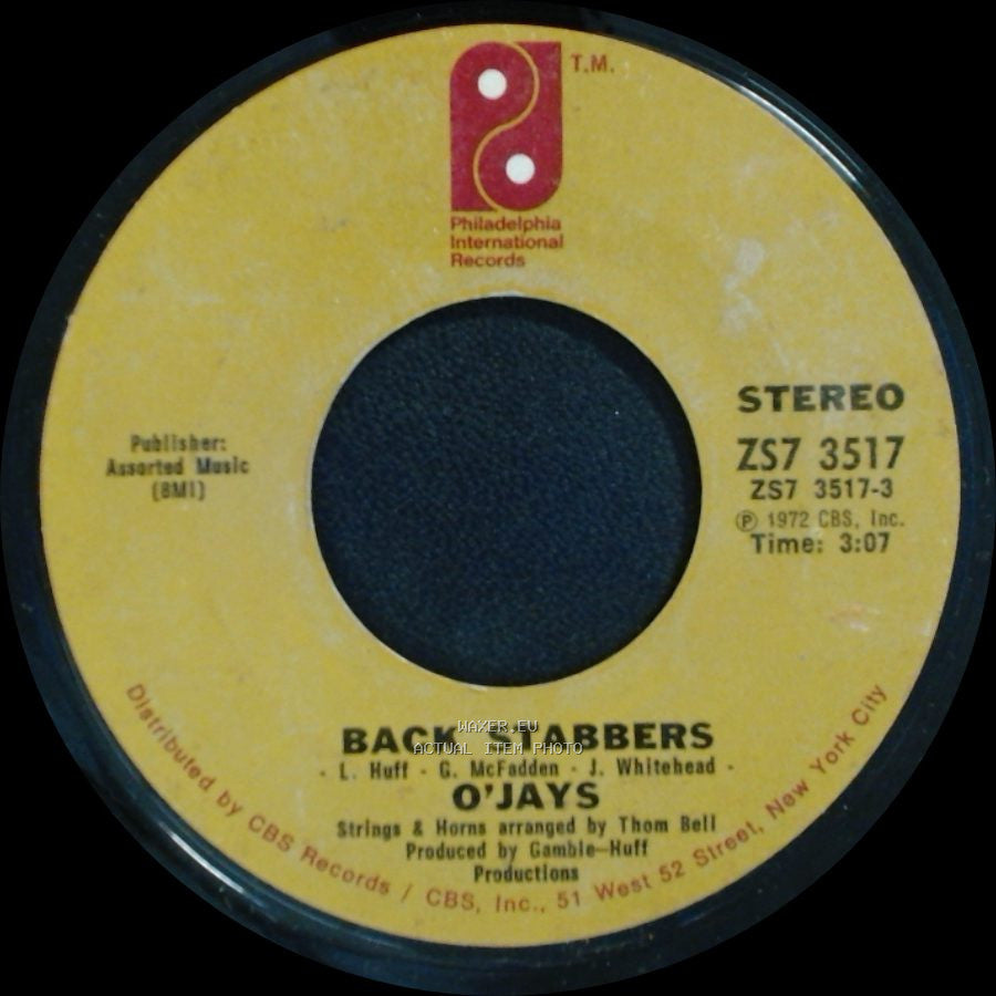 O'jays - Back Stabbers / Sunshine side A