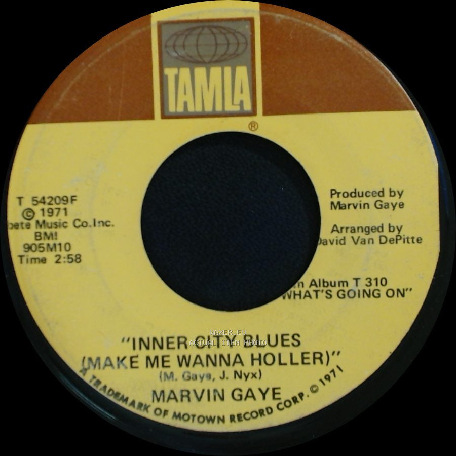 Marvin Gaye - Inner City Blues (Make Me Wanna Holler) / Wholy Holy side A