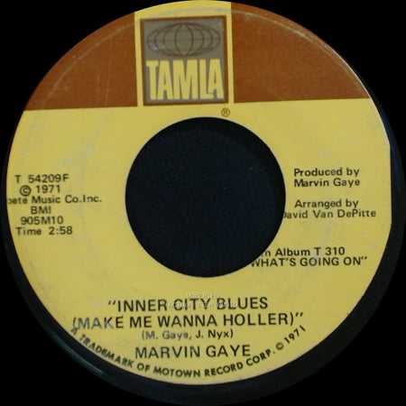 Marvin Gaye - Inner City Blues (Make Me Wanna Holler) / Wholy Holy side A