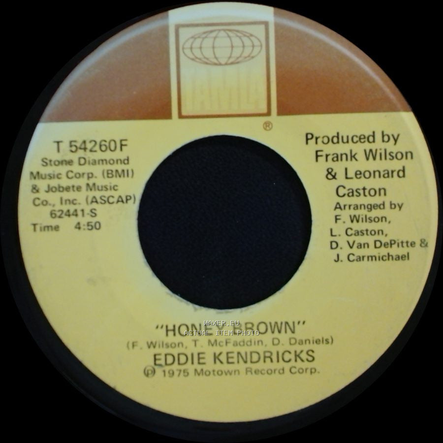 Eddie Kendricks - Get The Cream Off The Top / Honey Brown side B