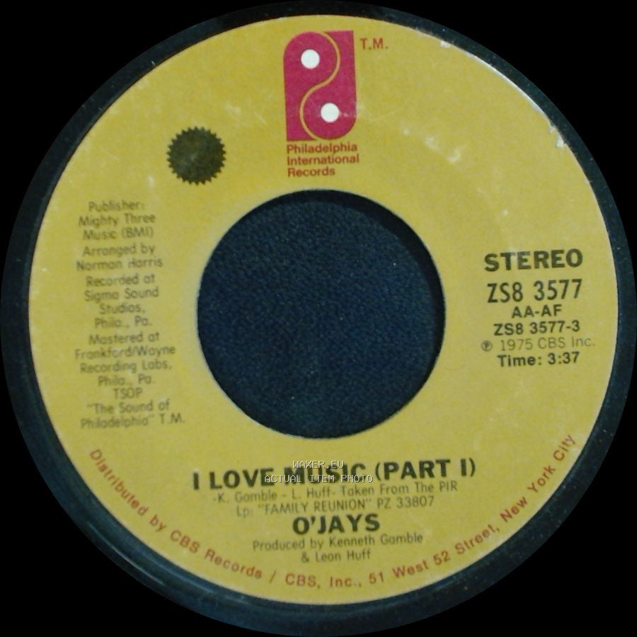 O'jays - I Love Music (Part Ii) / I Love Music (Part I) side A