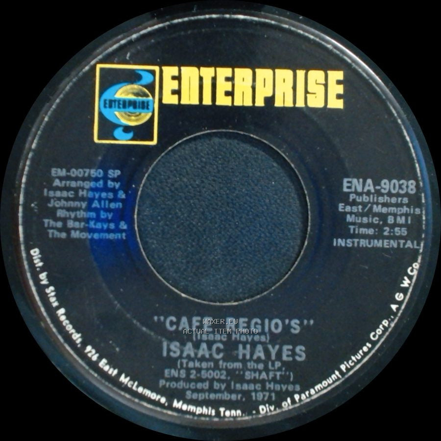 Isaac Hayes - Theme From Shaft / Cafe Regio's side B